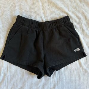 The North Face Womens Half Dome Fleece Shorts Size Small Black Soft Cotton 1764